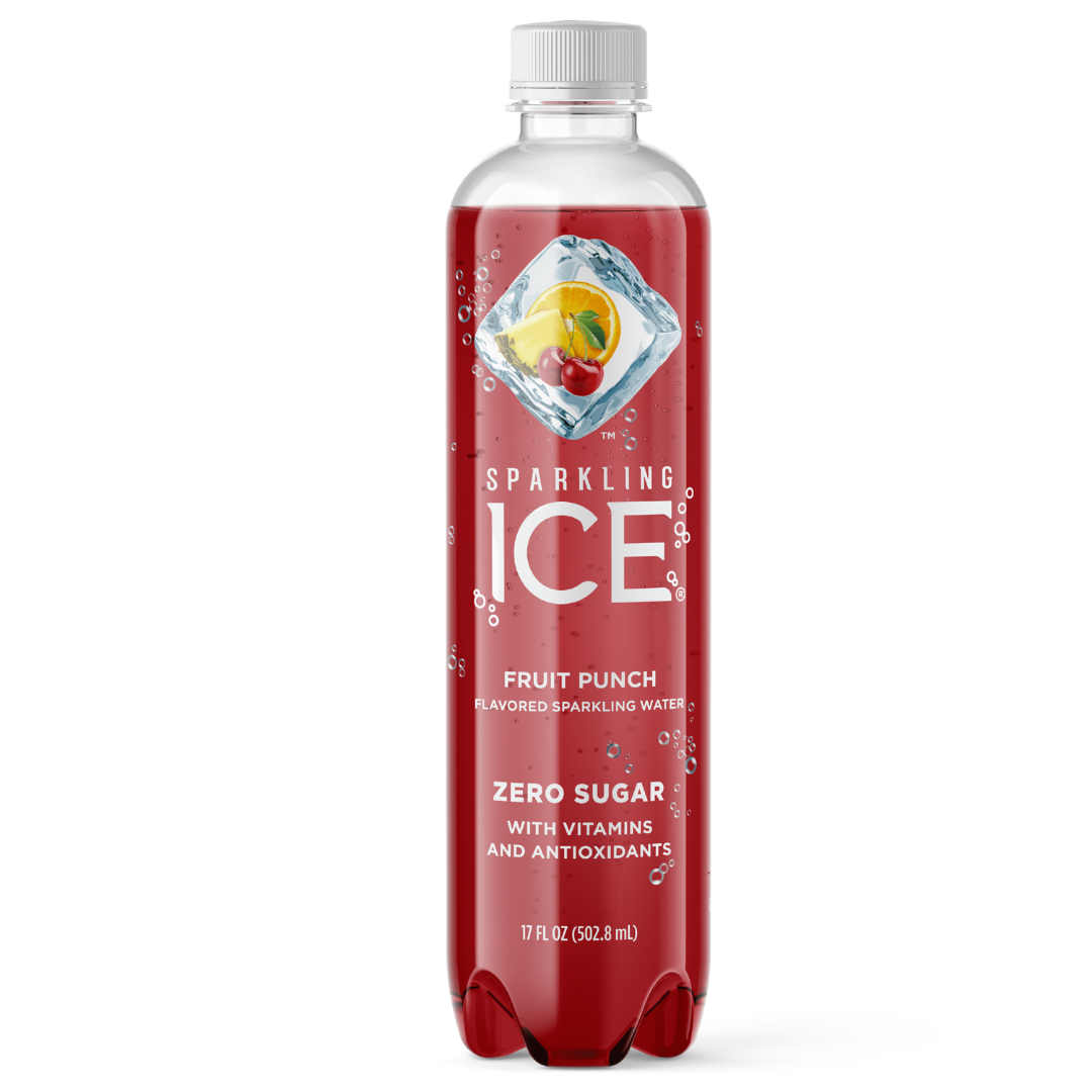 Sparkling Ice Fruit Punch Flavored Sparkling Water 17oz bebida sin calorías