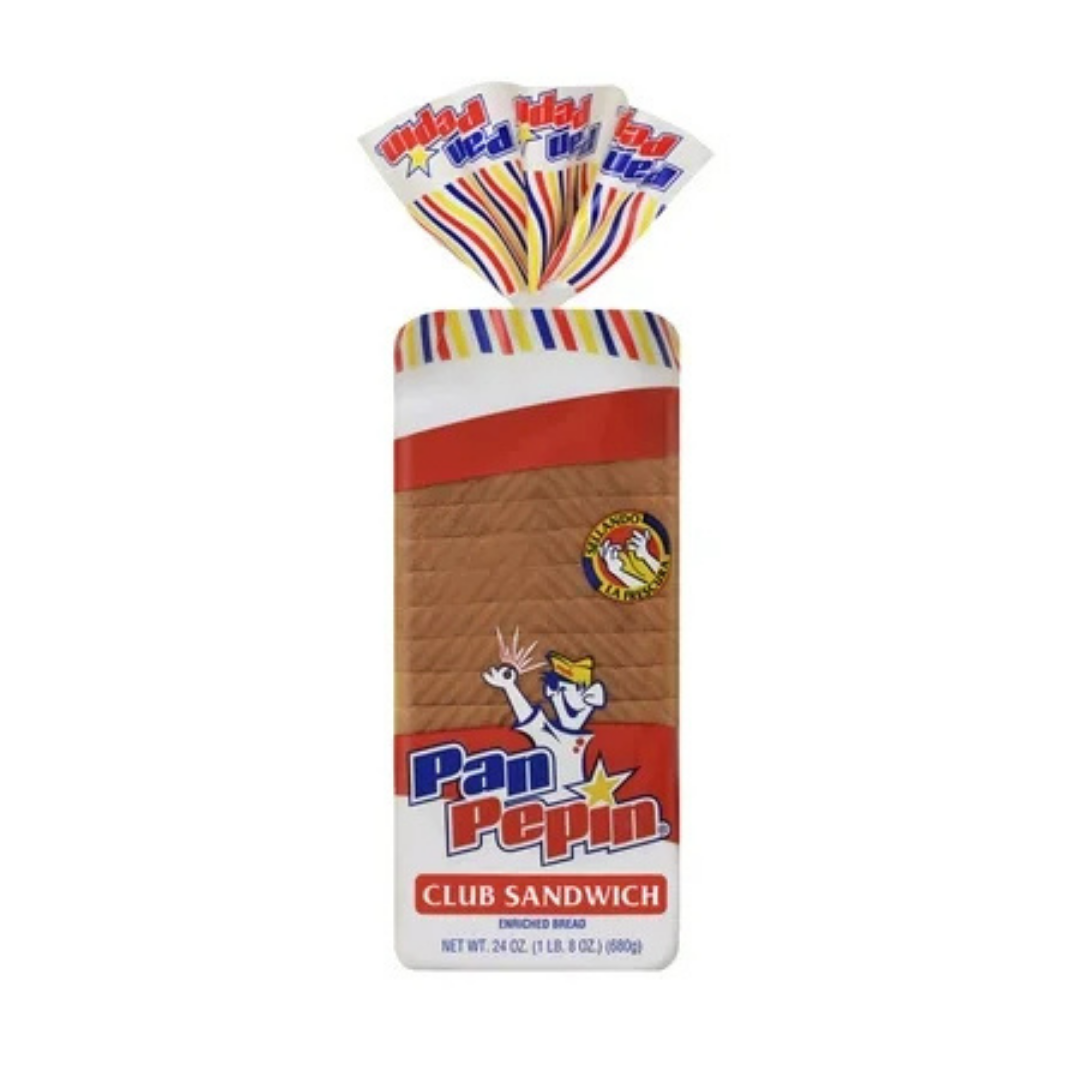 Pan Pepín pan club sandwich rebanadas grandes y frescas