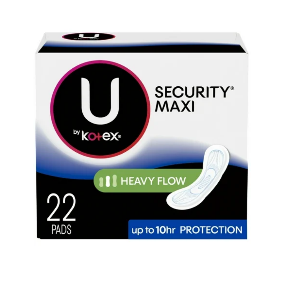 U by Kotex Maxi Pads Heavy Flow Long (22 ct)