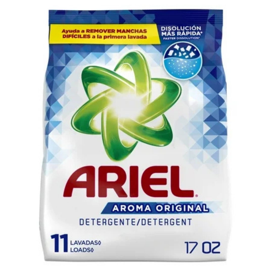 Ariel Powder Detergent Laundry Bag 17oz detergente ropa