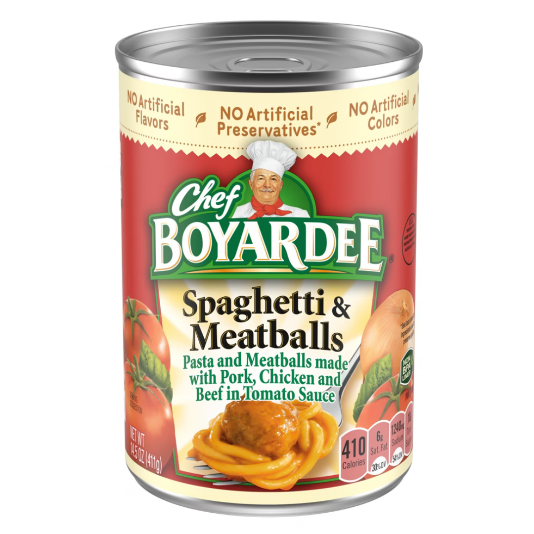 Chef Boyardee Spaghetti Tomato Sauce 15oz pasta en salsa
