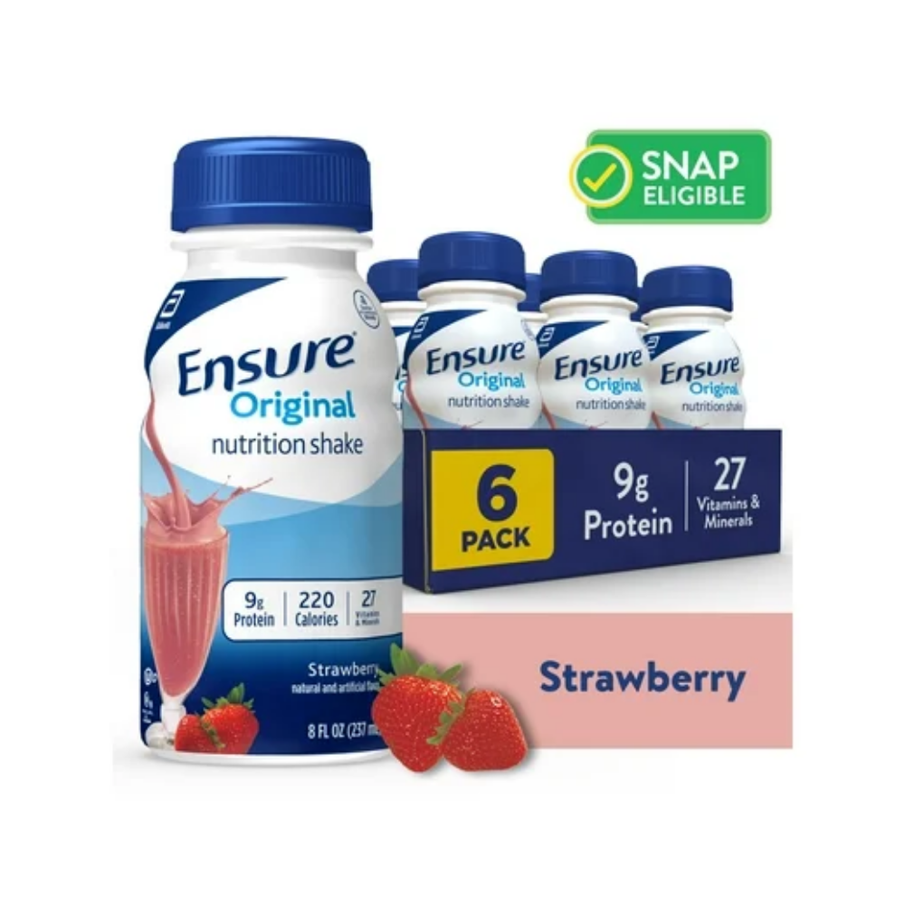Ensure Original Nutrition Shake Strawberry (8oz 6pk)