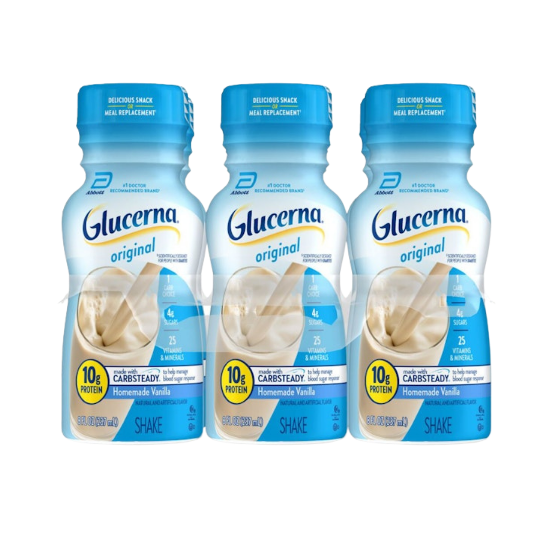 Glucerna Original Batido Nutricional Vainilla 6 botellas de 8oz
