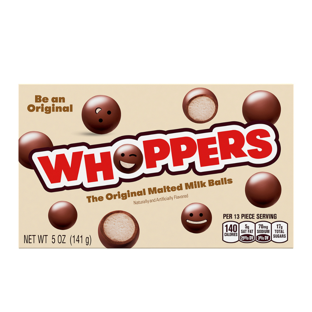 Caja de teatro Whoppers Original Malted Milk Balls 5 onzas