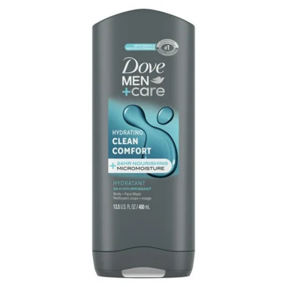 Dove Men+Care Hydrating Clean Comfort Body & Face Wash (13.5 oz)
