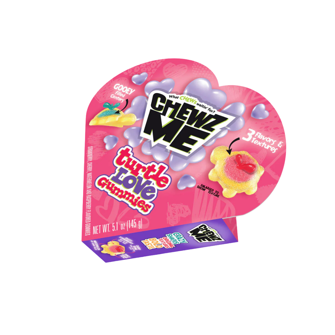 Chewz Me Turtle Love Gummies gomitas rellenas forma de tortuga