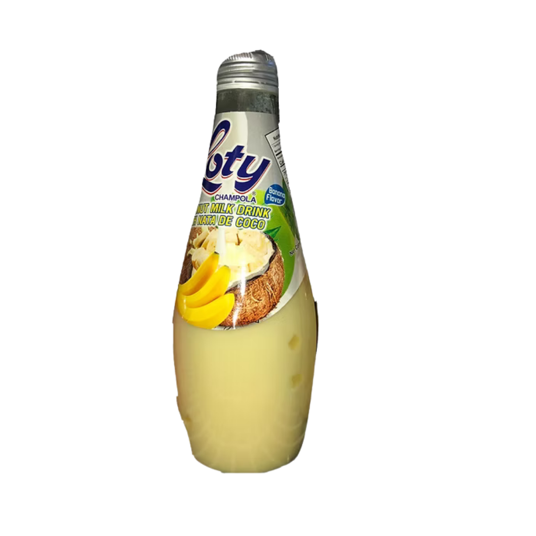 Loty Coconut Milk Drink sabor Banano con Nata de Coco