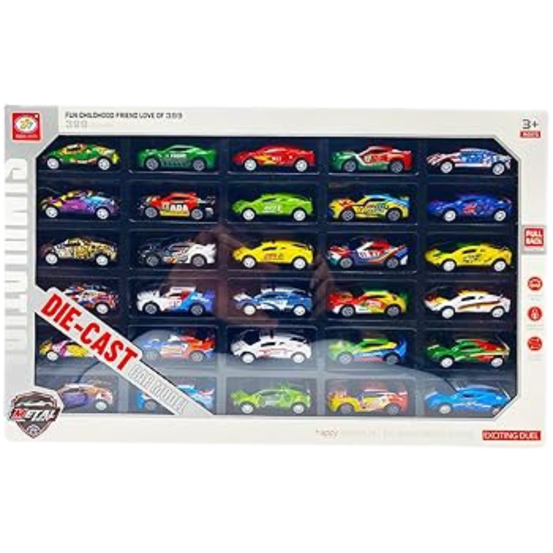 Set de 30 autos metálicos die-cast juguetes para niños