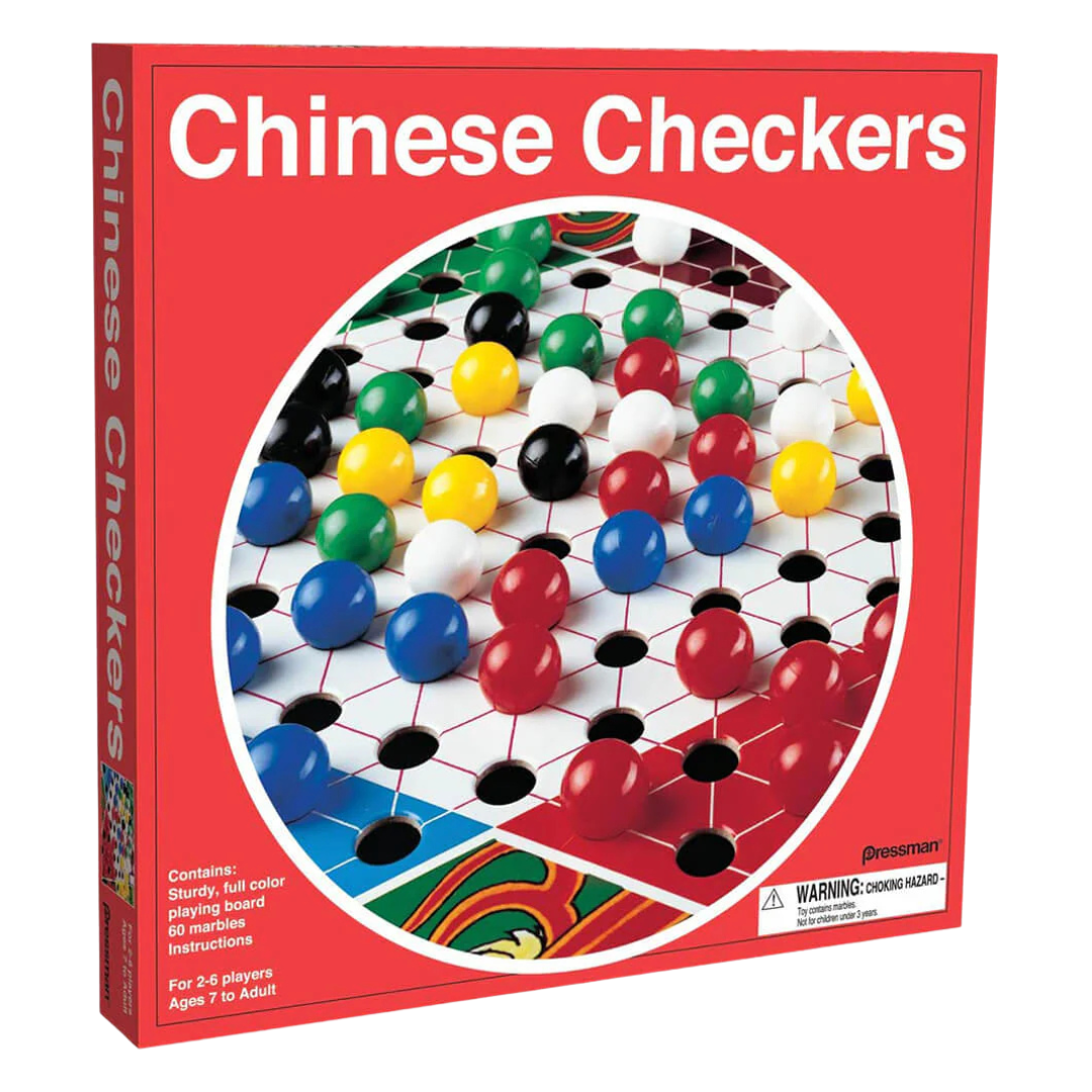 Pressman Chinese Checkers juego clásico de mesa con canicas