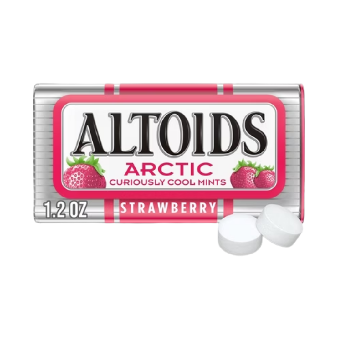Altoids Arctic Strawberry Mints 1.2oz pastillas menta fresa
