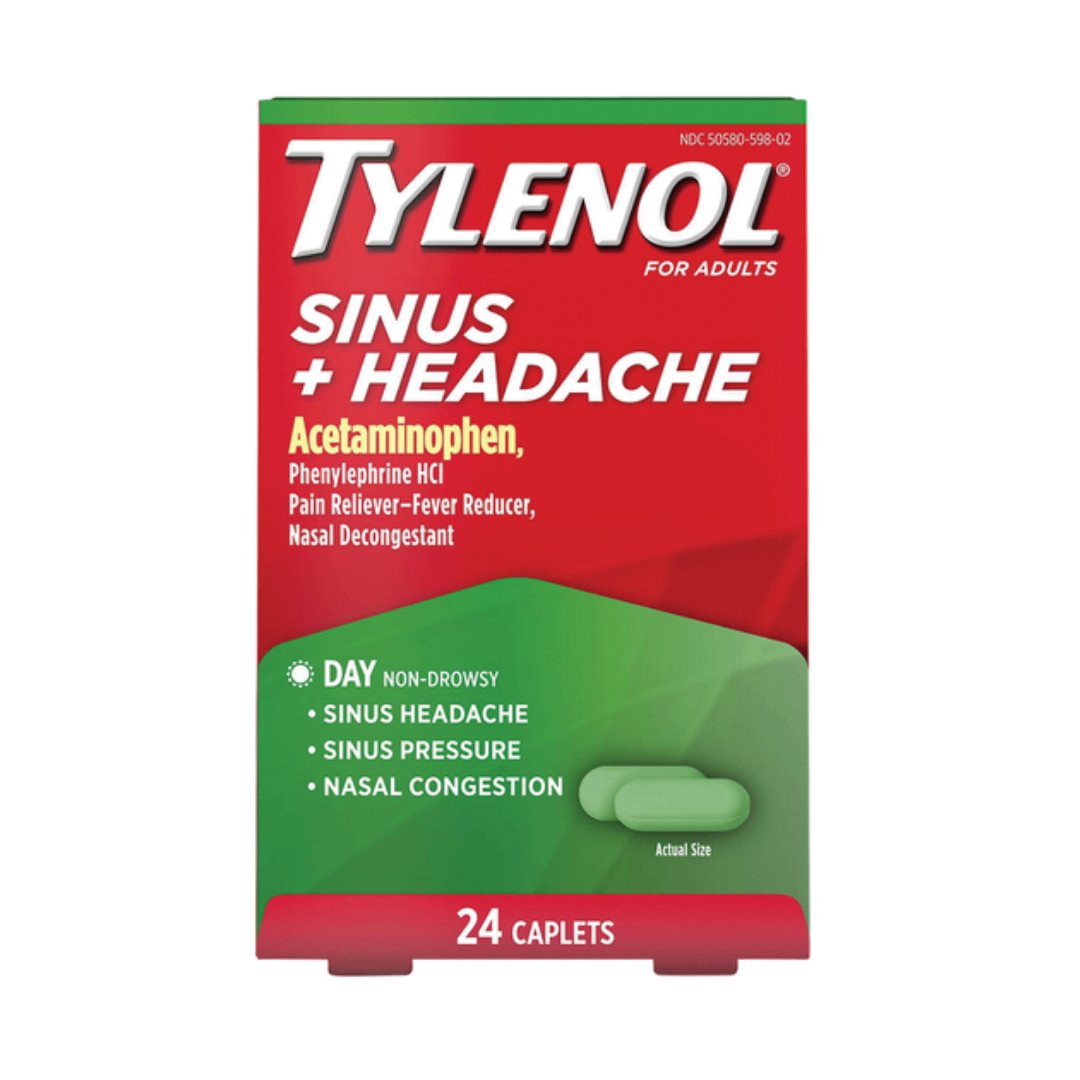 Tylenol Sinus Severe para el día alivio de presión y congestión 24 caplets