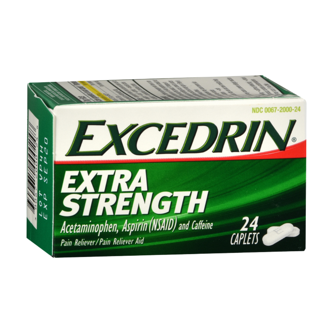 Excedrin Extra Strength analgésico de triple acción 24 caplets