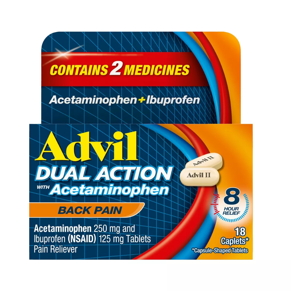 Advil Dual Action NSAID Ibuprofen Back Reliever (18ct)