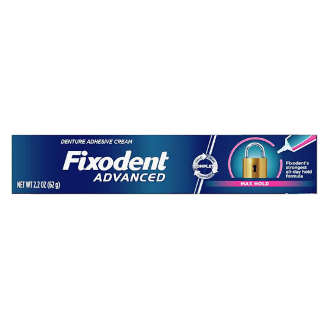 Fixodent Advanced Max Hold adhesivo dental 2.2oz
