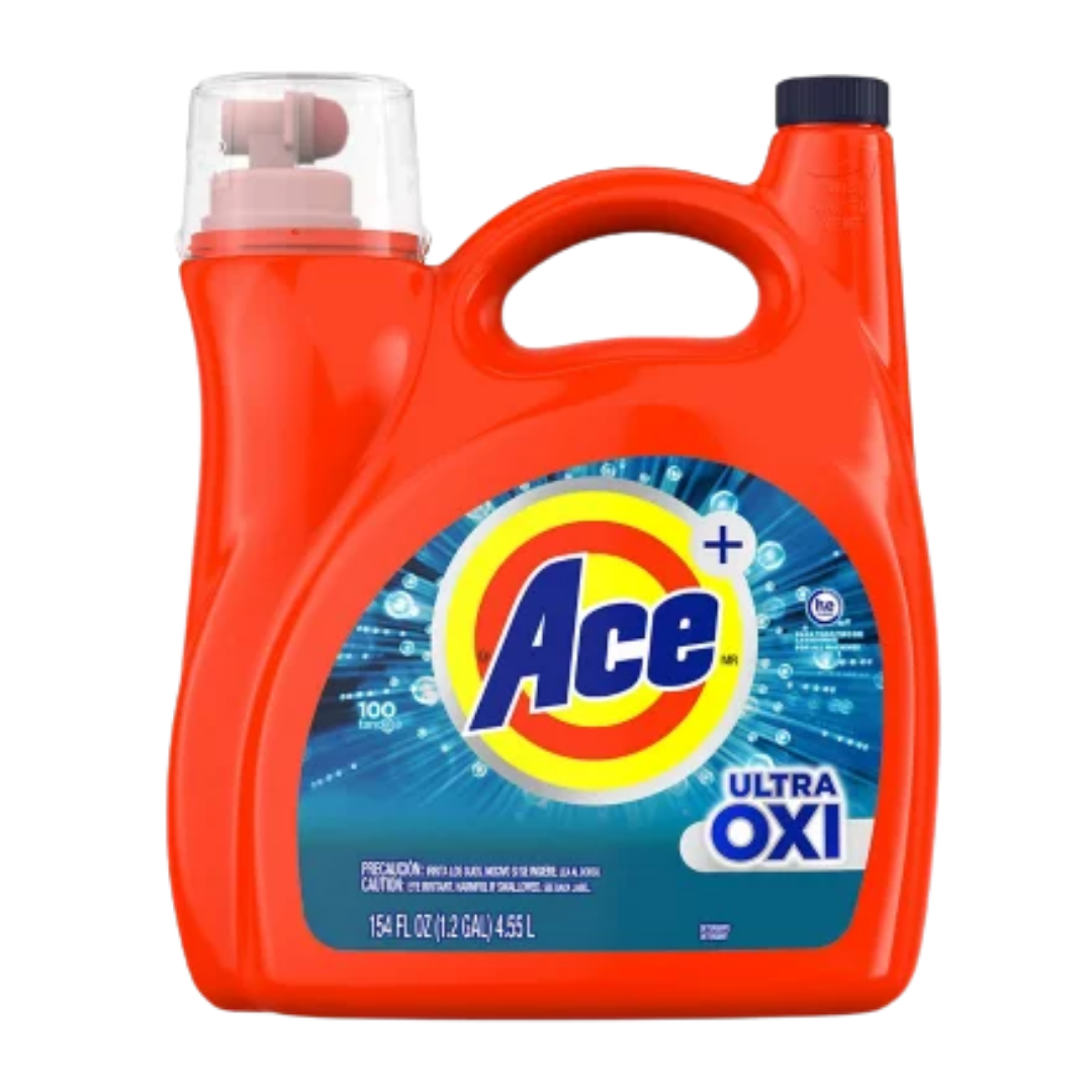 Ace Ultra Oxi detergente líquido 154oz alta eficiencia
