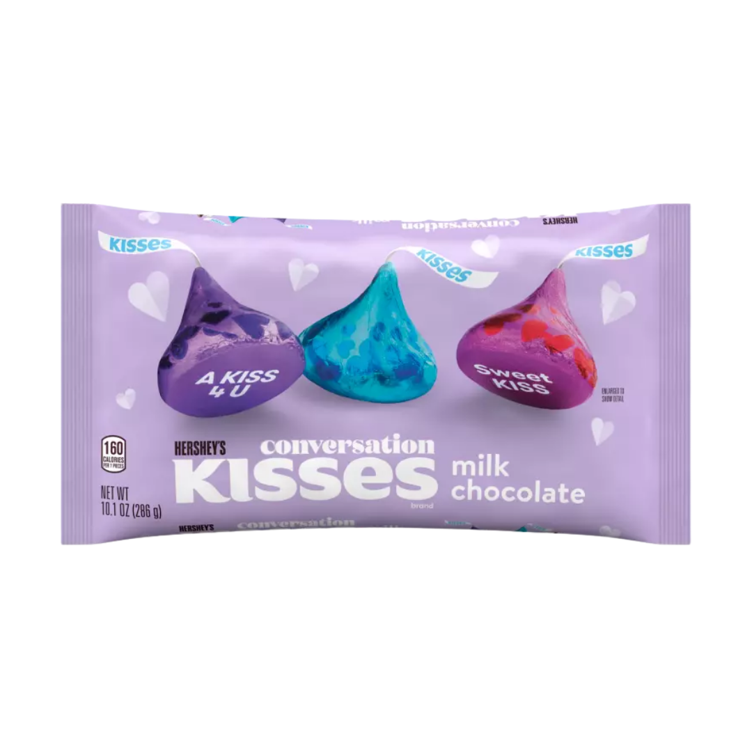 Hershey's Kisses Conversation con mensajes en el papel aluminio 10.1oz.