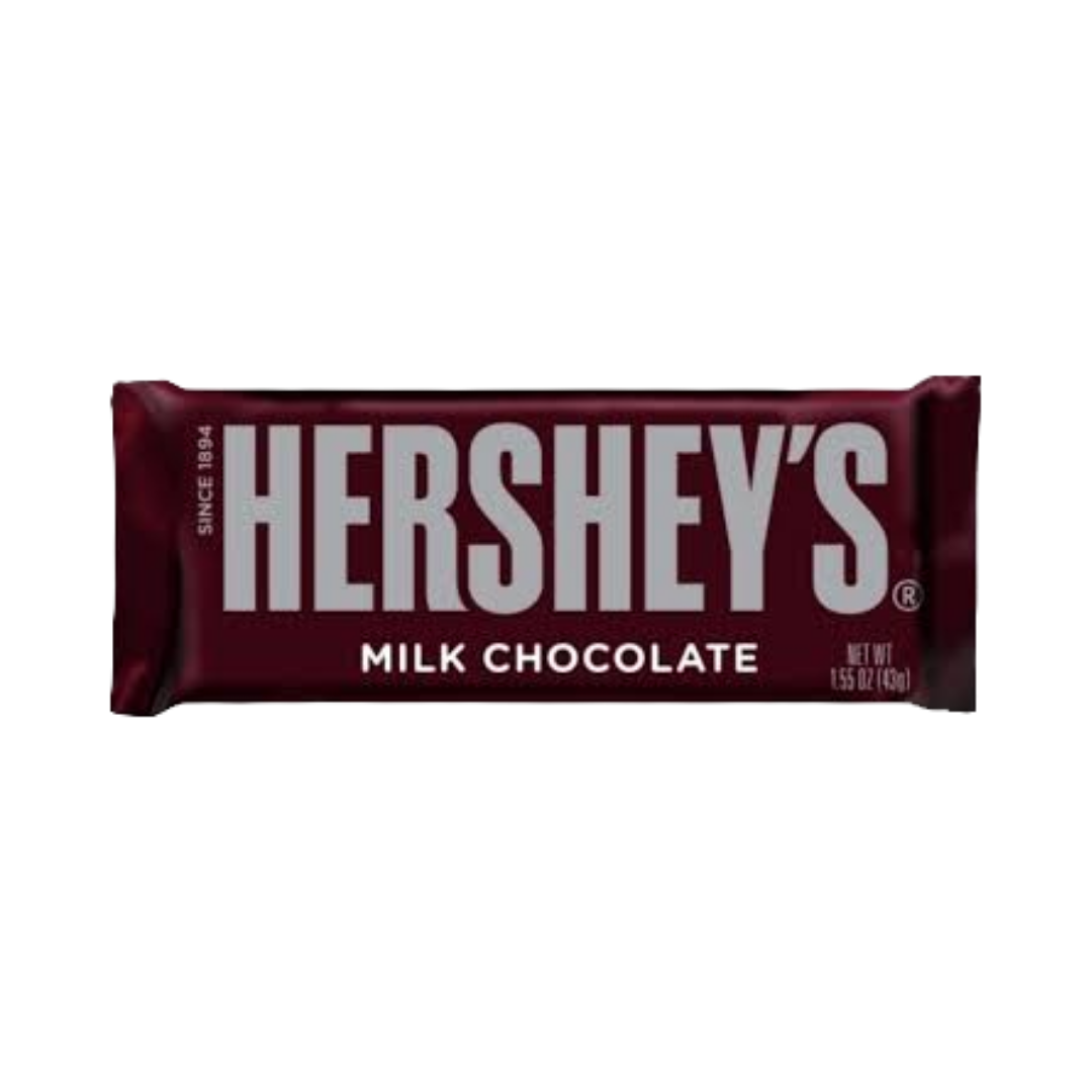 Hershey's Milk Chocolate Bar 1.55oz chocolate clásico