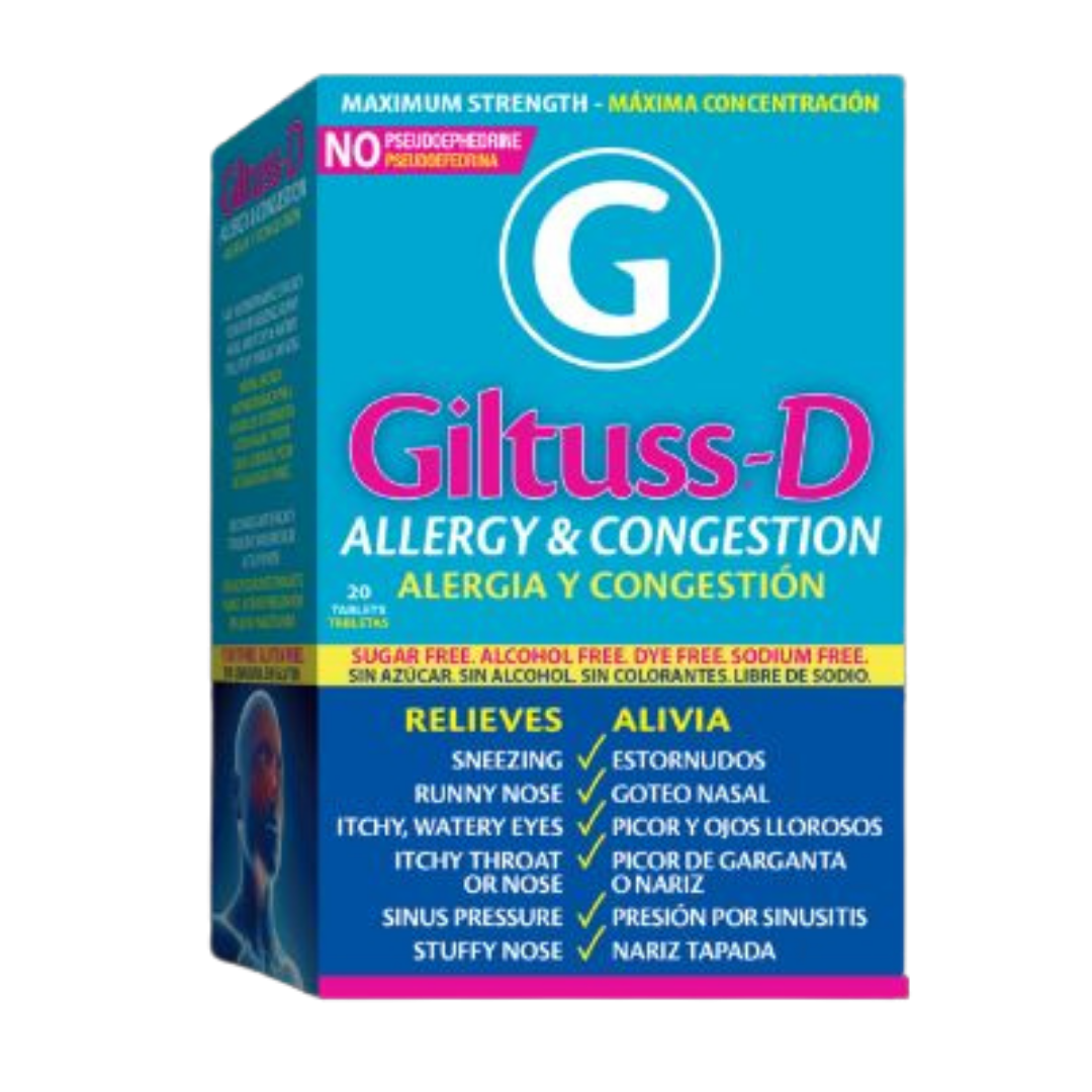 Giltuss Cough & Cold tabletas para tos y congestión de pecho 20 unidades