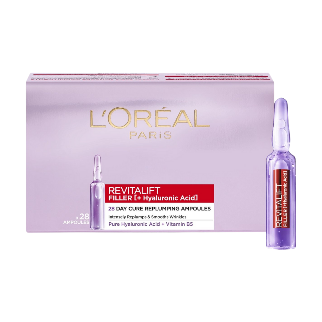 L’Oréal Revitalift Filler ampollas ácido hialurónico 28 count tratamiento plumping
