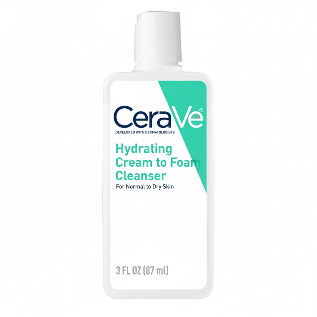 LIMPIADOR EN ESPUMA HIDRATANTE CERAVE PARA PIEL NORMAL A SECA 89 ML