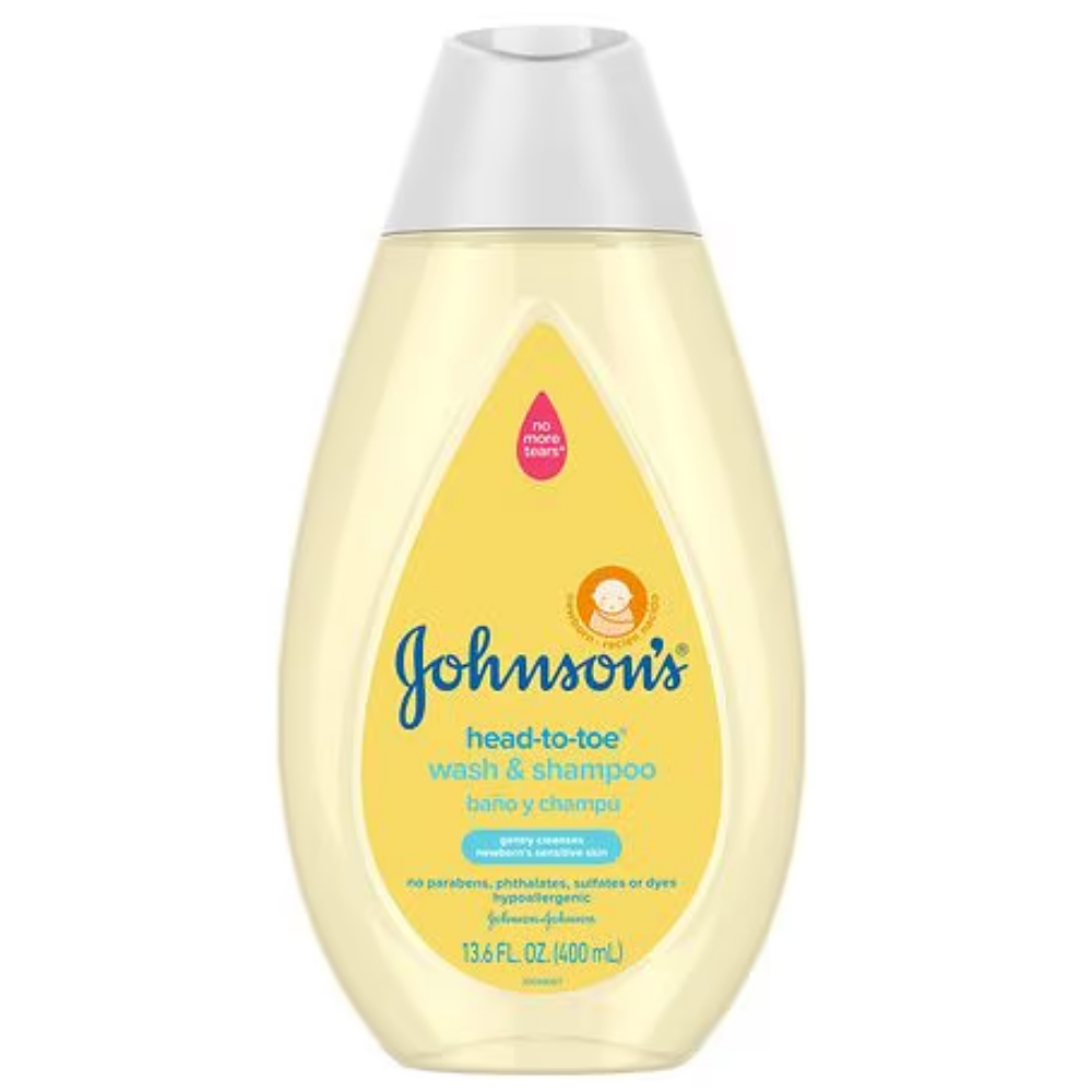 Johnson's Head to Toe Tearless Baby Body Wash & Shampoo (13.6 oz)