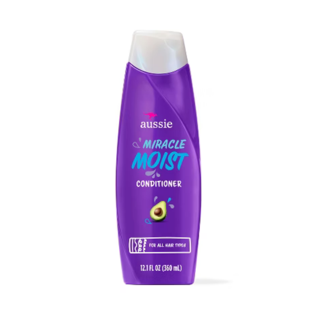 Acondicionador Aussie Miracle Moist con aguacate para cabello seco 12.1oz