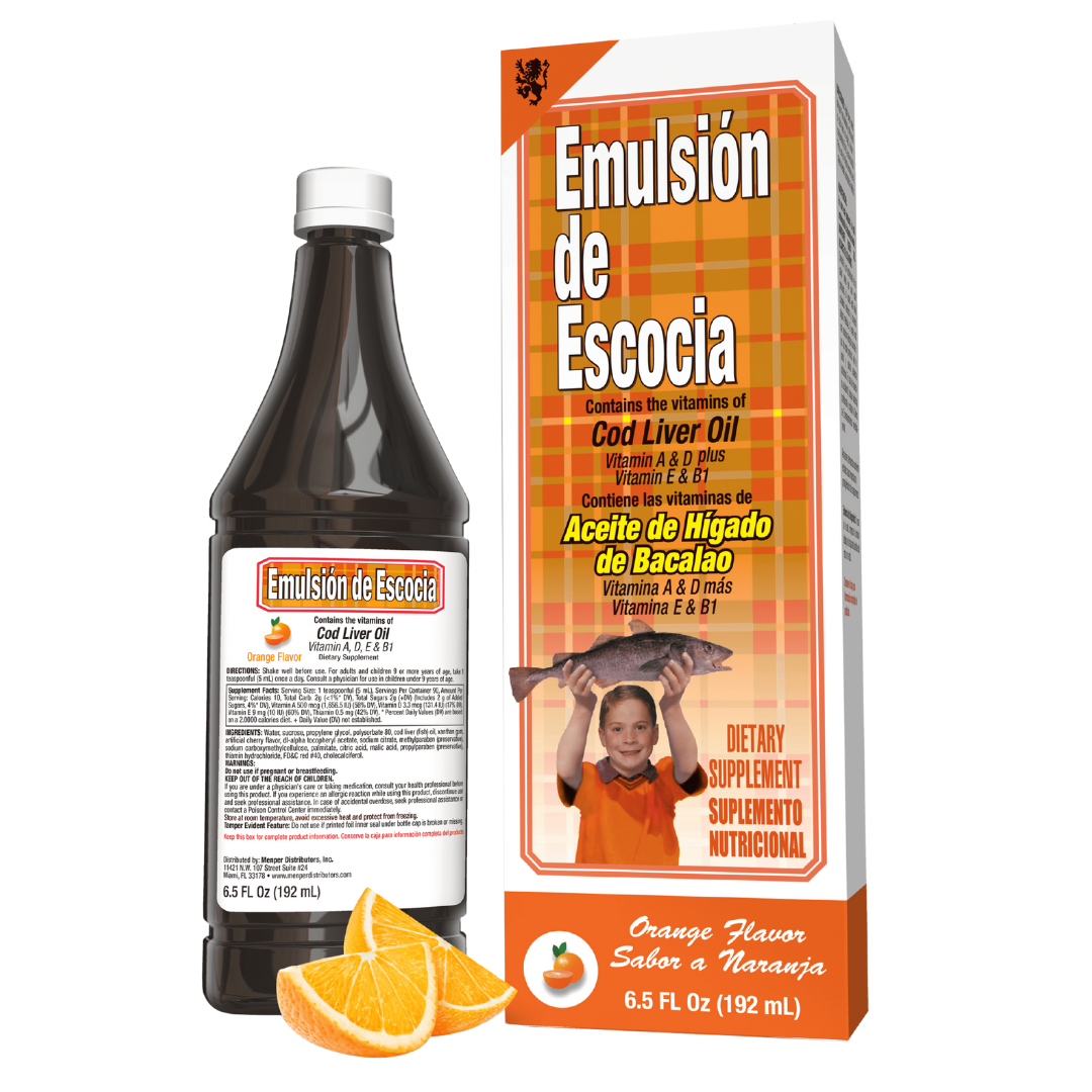 Emulsión de Scott aceite hígado de bacalao sabor naranja 6.5oz