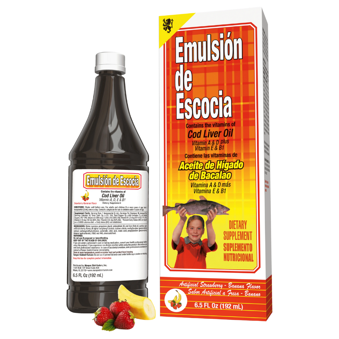 Emulsión de Scott aceite hígado de bacalao fresa-banano 6.5oz