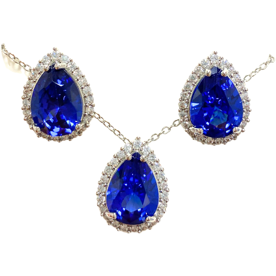 Floral & Gemstone Necklace and Earrings Set – Multiple Styles