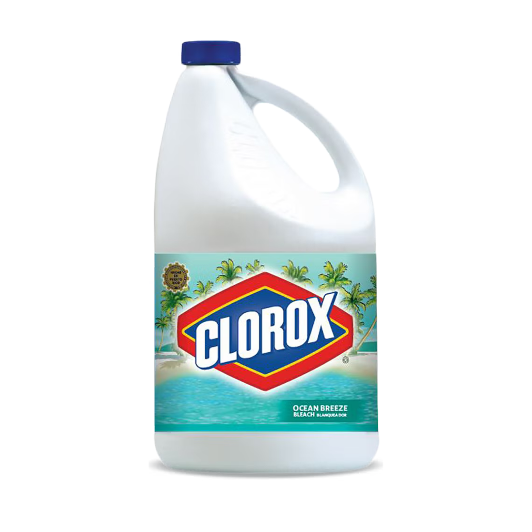 Cloro Clorox con fragancia Ocean Breeze botella de 121oz