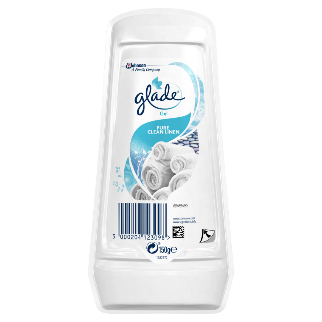 Glade Solid Air Freshener Pure Clean Linen 150g ambientador sólido