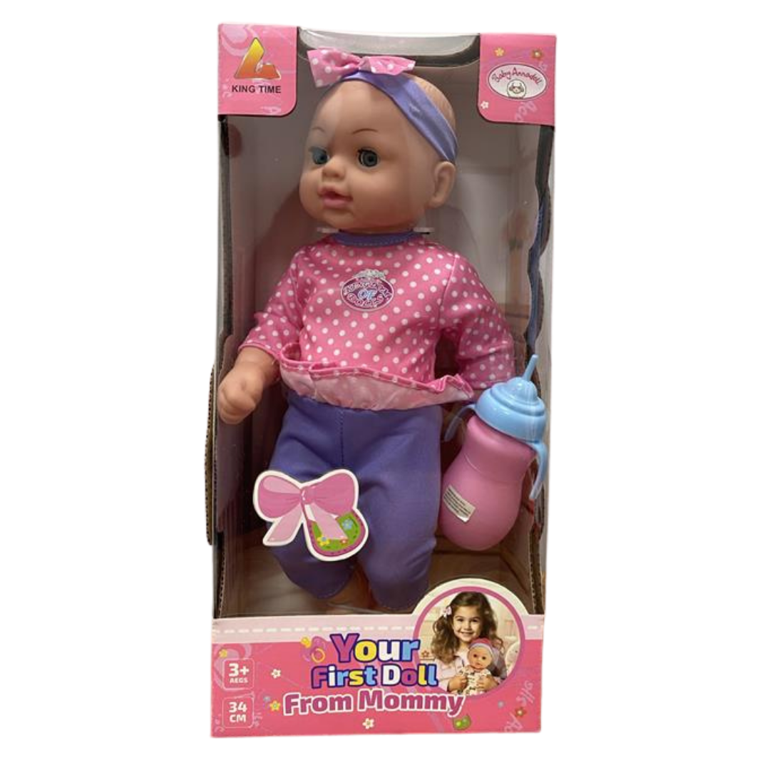 Your First Doll from Mommy muñeca bebé con biberón 34cm