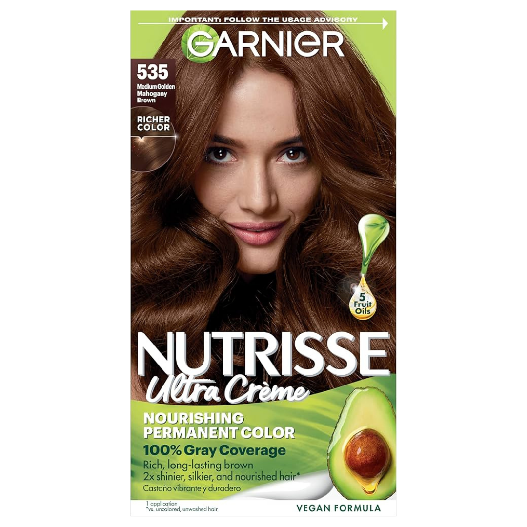 Garnier Nutrisse Ultra Crème 535 Medium Golden Mahogany Brown