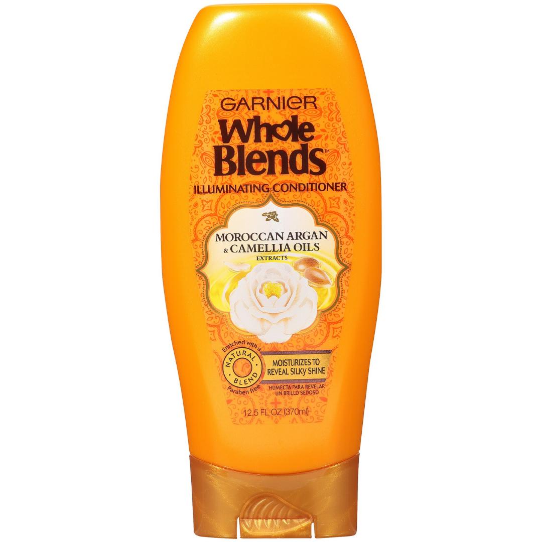 Acondicionador iluminador Garnier Whole Blends Argan y Camelia