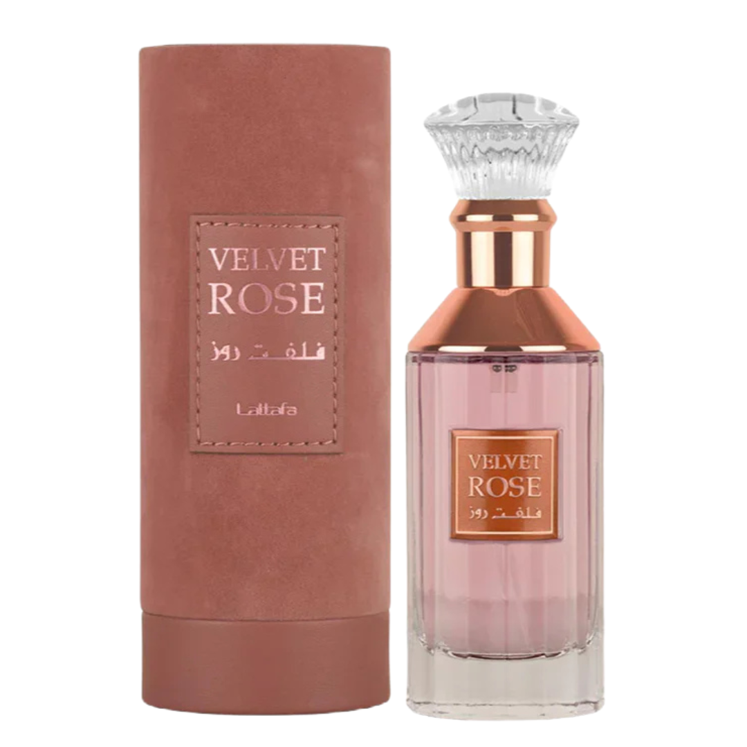 Lattafa Velvet Rose Eau de Parfum Women rosa elegante 3.4oz