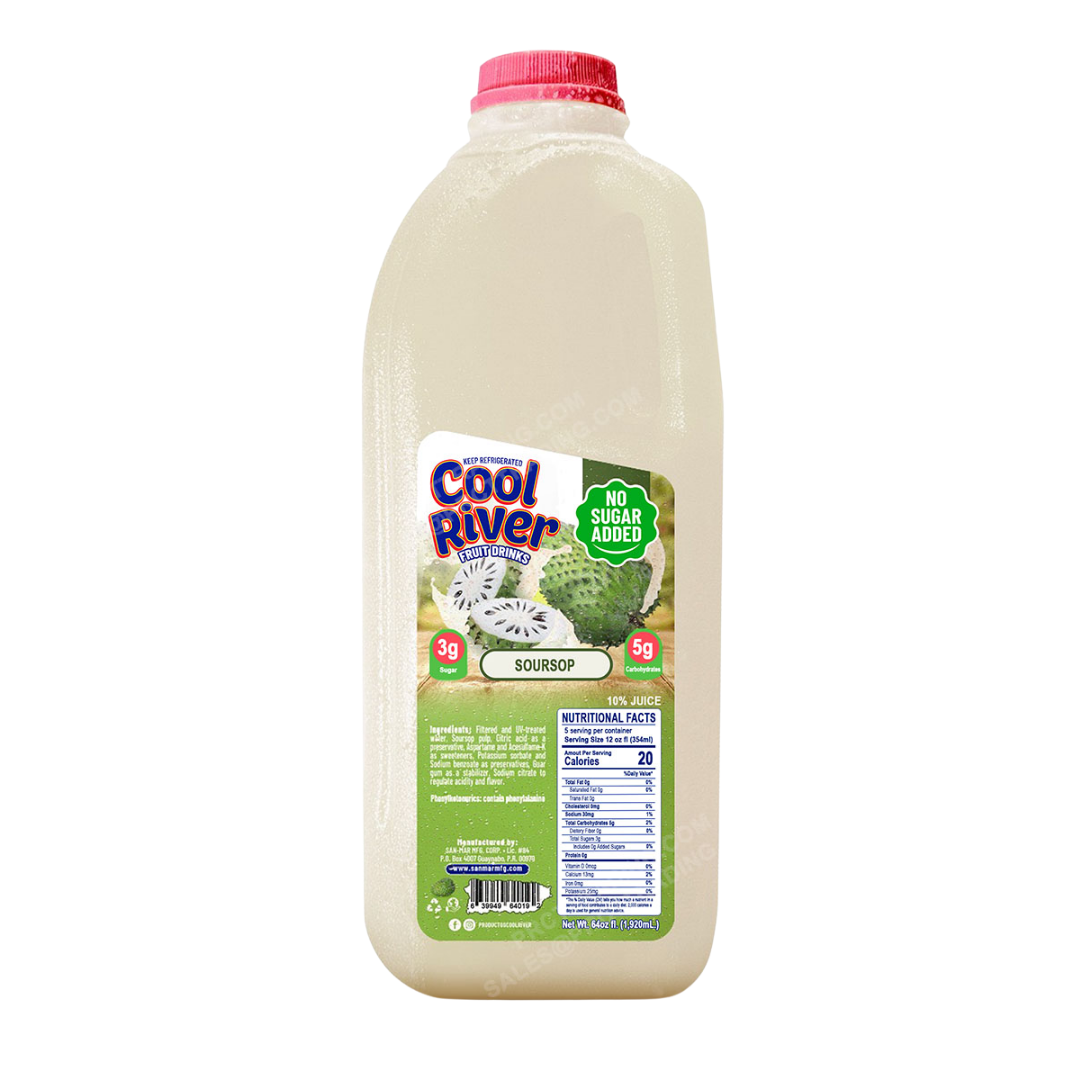 Cool River Guanabana Drink 52oz bebida refrescante guanábana