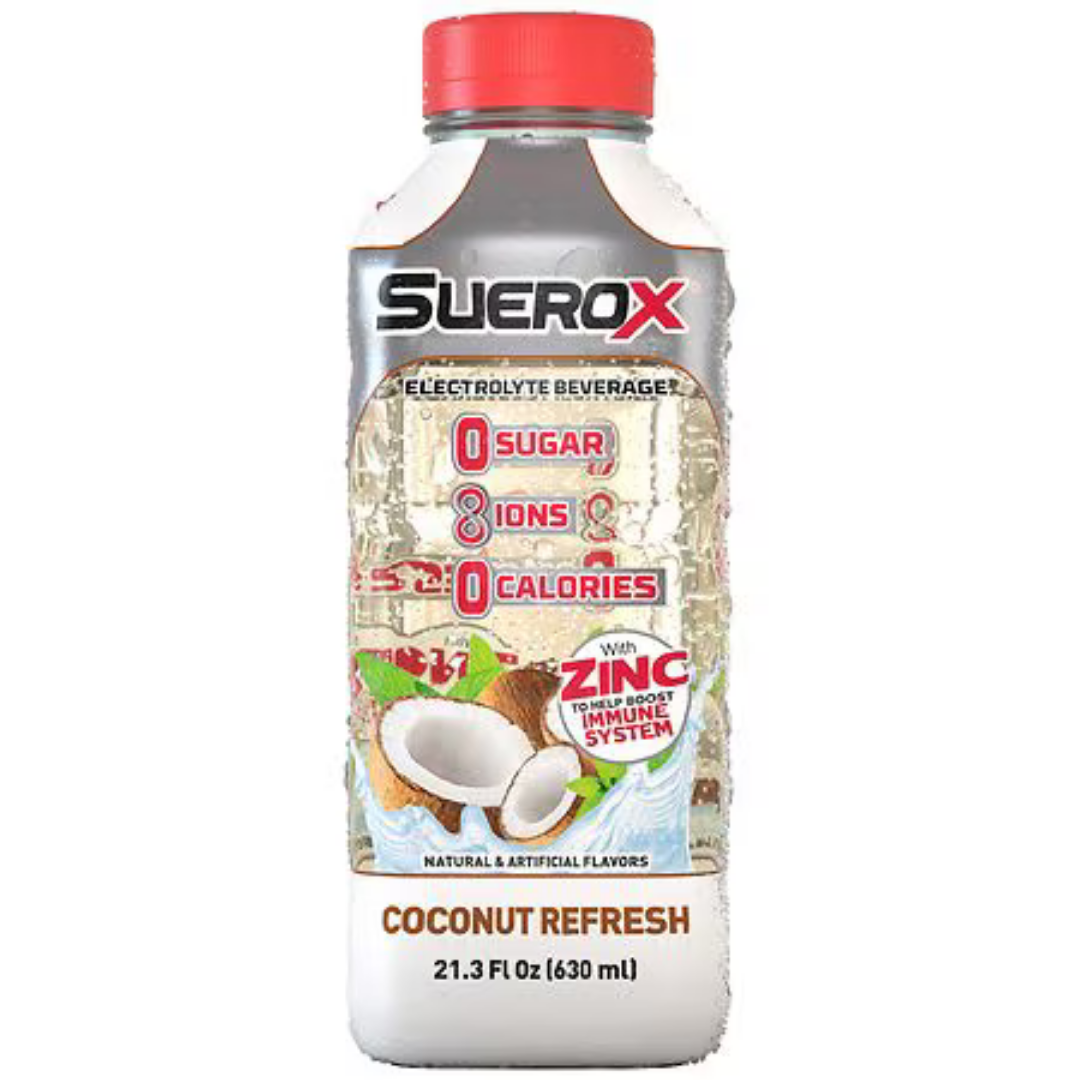 Suerox Coconut Refresh 21.3oz bebida electrolitos coco