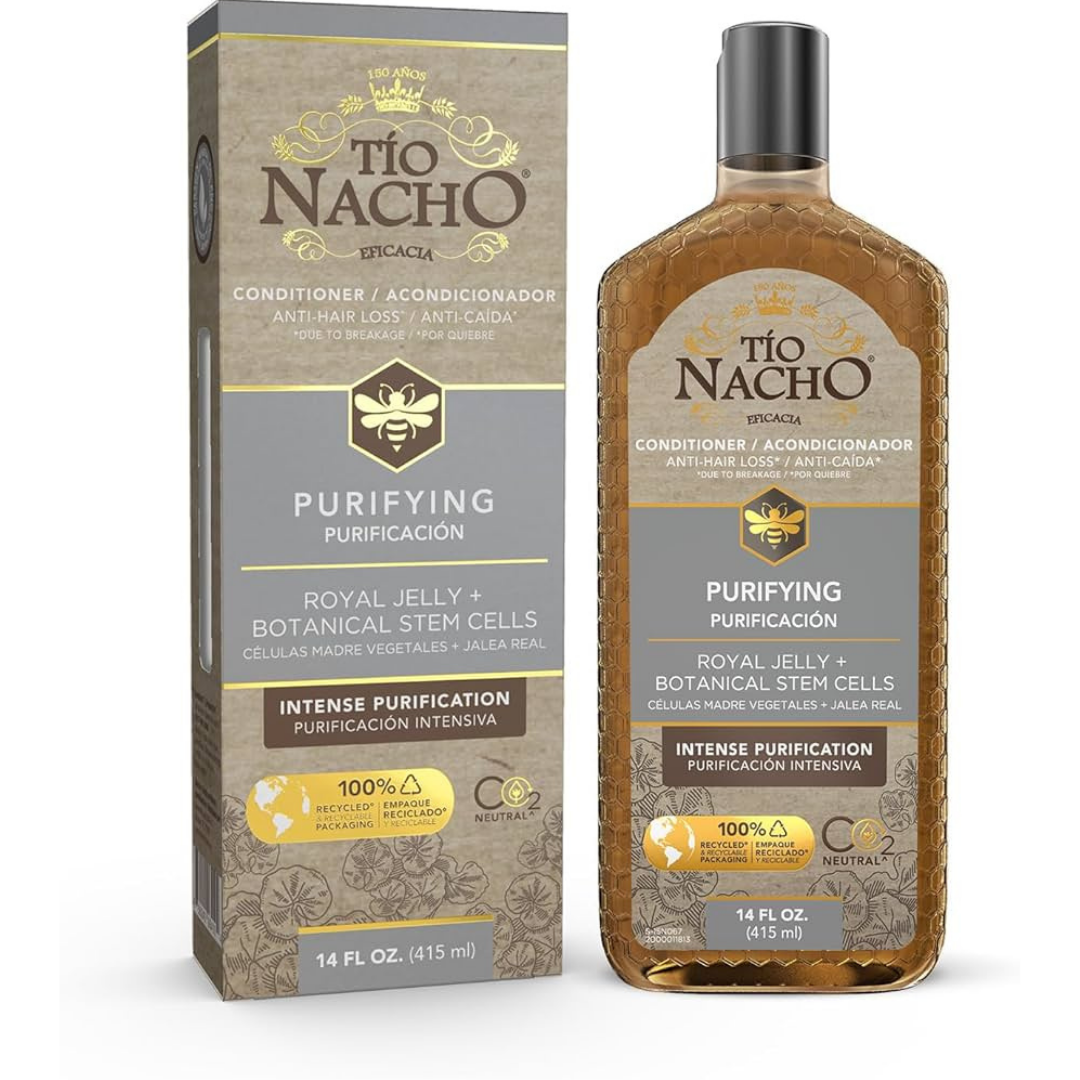 Acondicionador Tio Nacho Purifying con jalea real y células madre 14oz