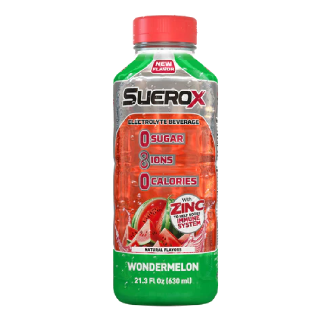 Suerox Wondermelon 21.3oz bebida electrolitos sandía sin azúcar