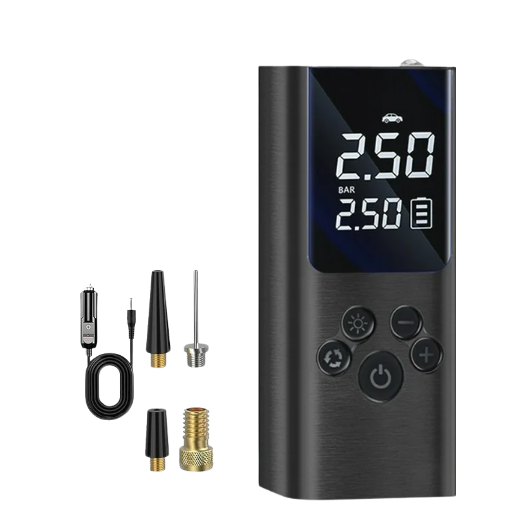 Portable Digital Air Pump inflador llantas recargable pantalla LED
