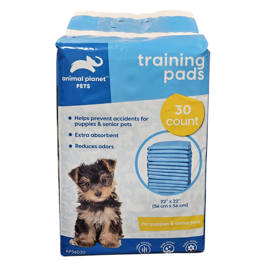 Pañales de entrenamiento Animal Planet Pets 30 unidades 22x22 pulgadas