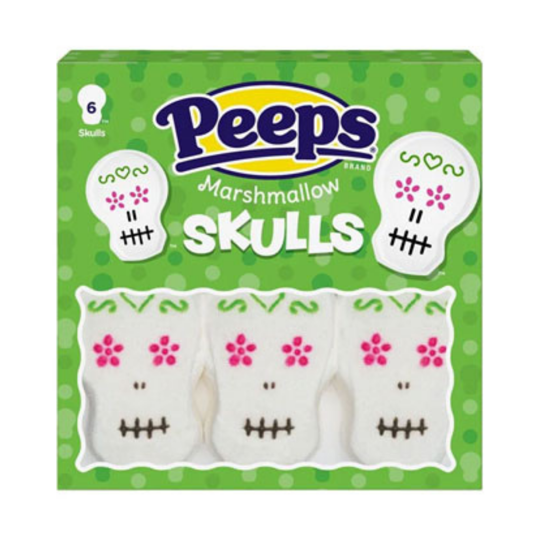 Peeps Skulls marshmallow treats 6ct calaveras fiesta
