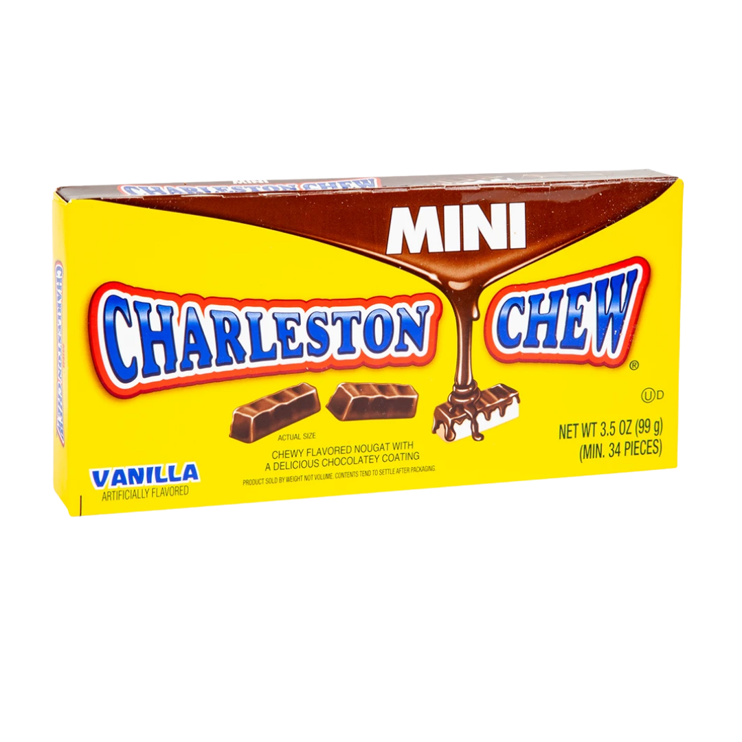 Charleston Chew Vanilla Mini Theater Box 3.5oz caramelos vainilla chocolate