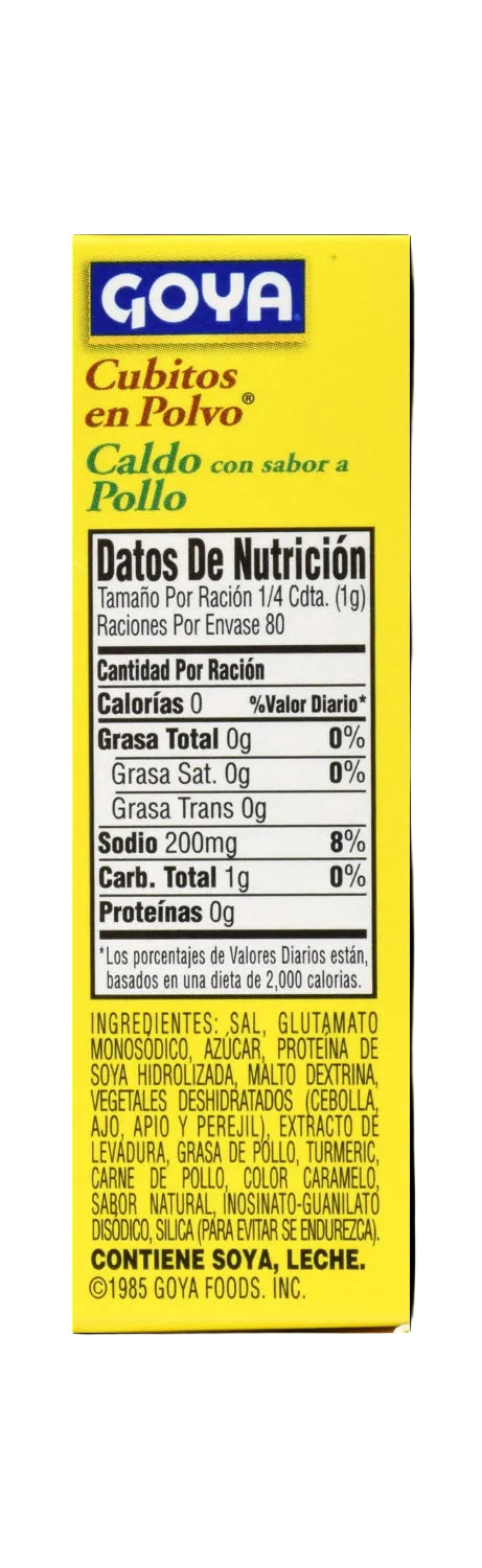 Caldo de Pollo en Polvo Reducido en Sodio | GOYA | 2.82 oz