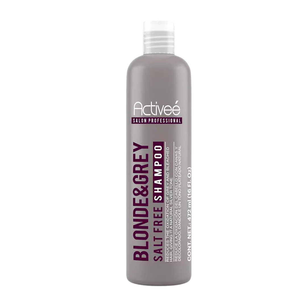 Activee Blonde & Grey Shampoo 16 oz para rubios y canas, brillo y limpieza