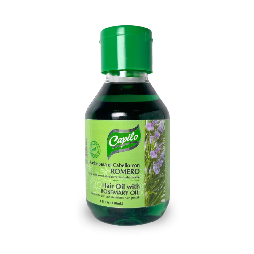 Aceite para el cabello Capilo con Romero 4oz estimulante del crecimiento