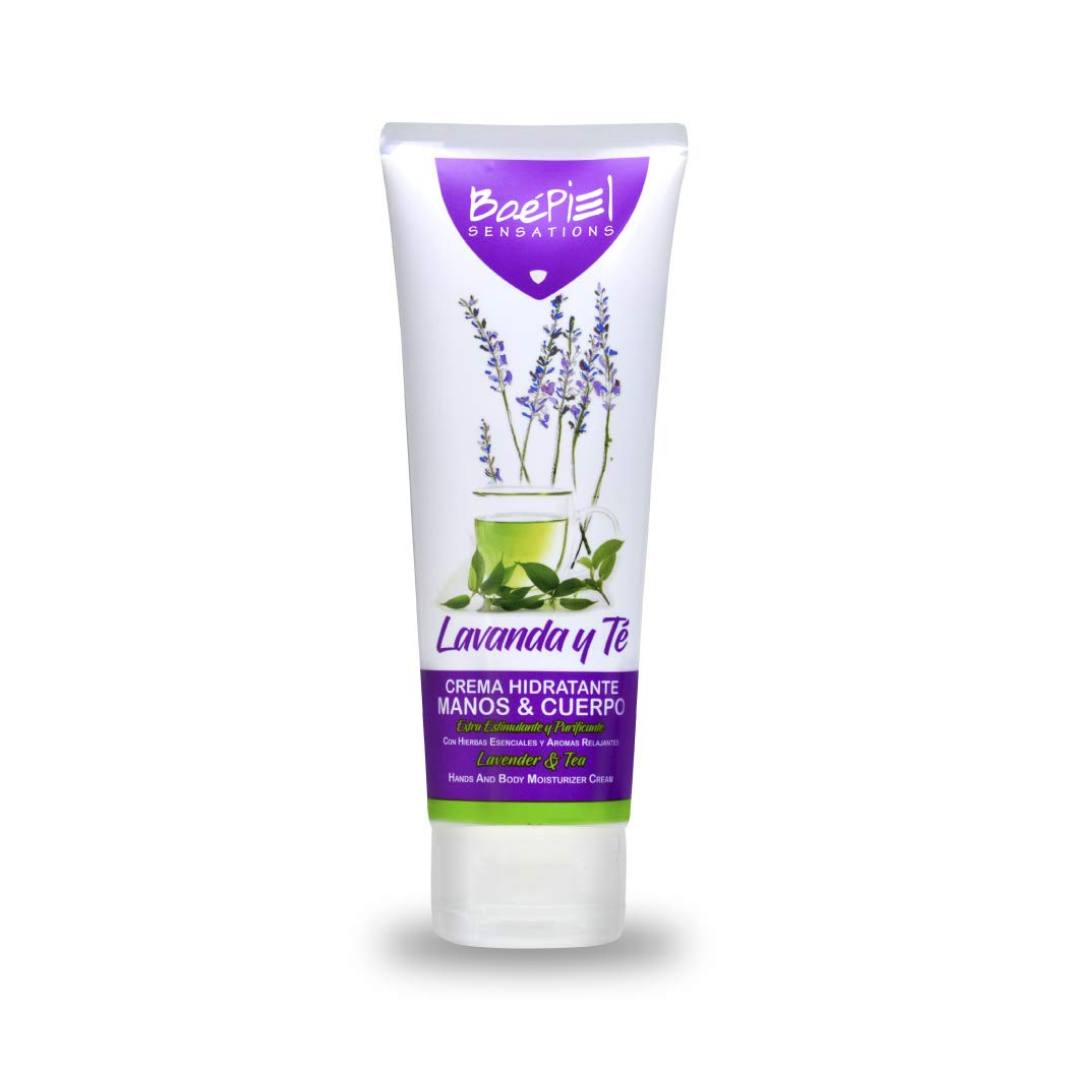 BoePiel Sensations crema lavanda y té 8 oz para piel relajada