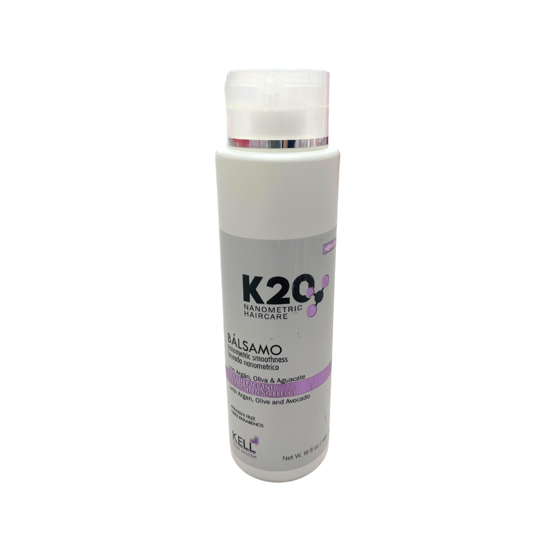 K20 Nanometric Smoothing Conditioner 16oz argán oliva aguacate