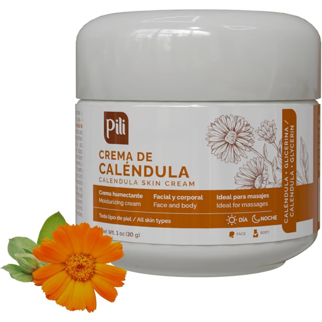 Pili Crema de Calendula 70g hidratante corporal y facial natural