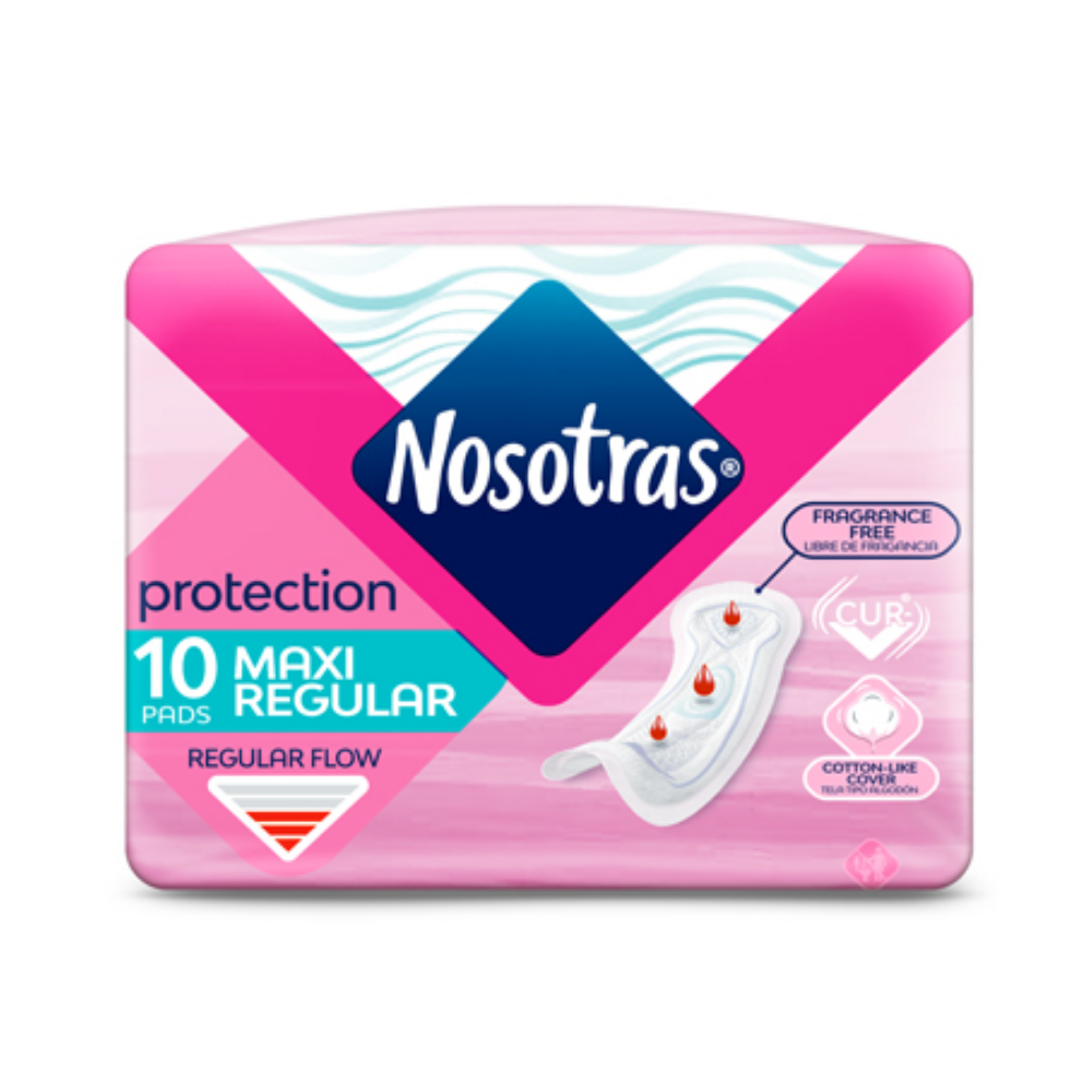 Nosotras Protection Fragrance Free Maxi Regular (10ct)